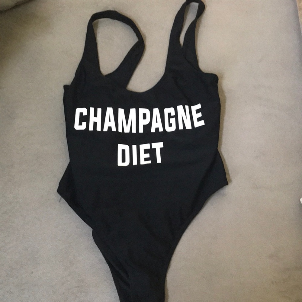 New w/out Tags black one piece